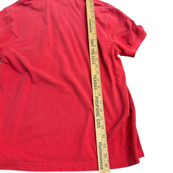 J. Crew Mens Red Flex Pique Polo Shirt Untucked Size M Short Sleeve - Picture 5 of 14